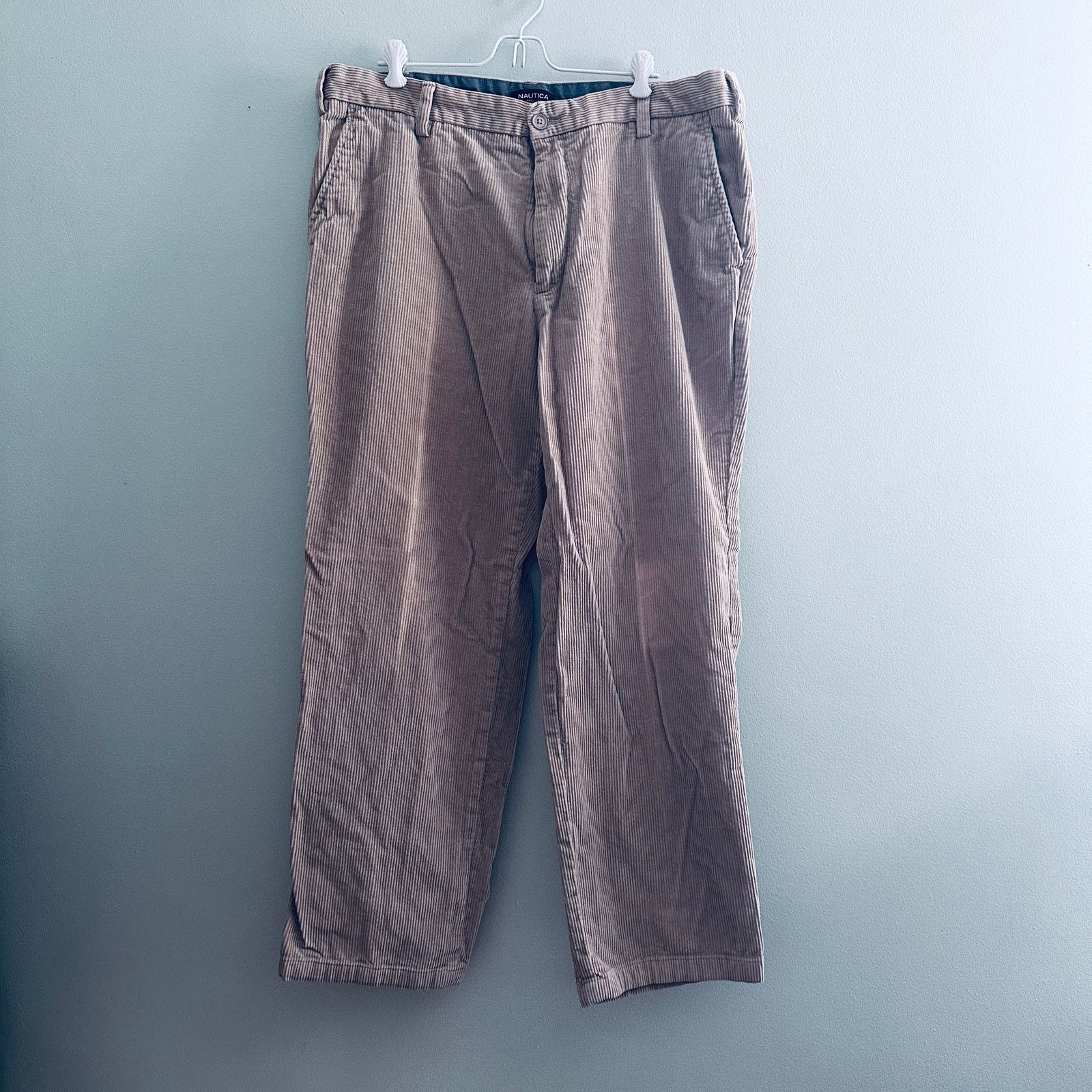 Nautica Nautica dansforth classic fit khaki corduroy pants Size US 38 / EU 54 - 2 Thumbnail