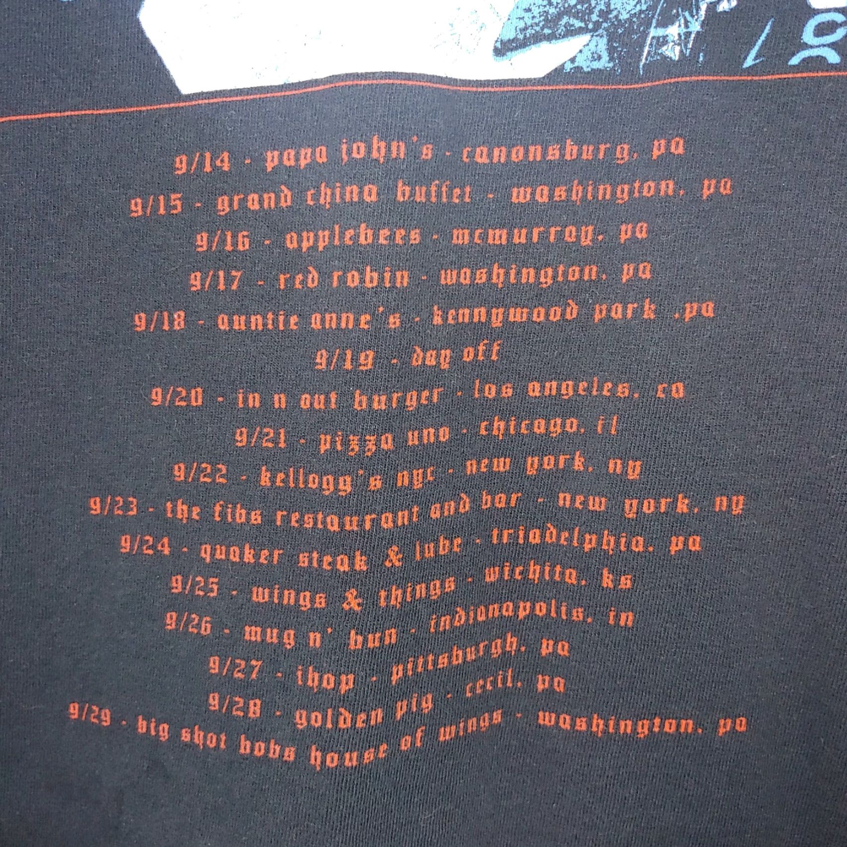 Gildan Frederick Anthony Benson T Shirt 2XL Crime And Punishment Tour 2018 Black Size US XXL / EU 58 / 5 - 6 Thumbnail