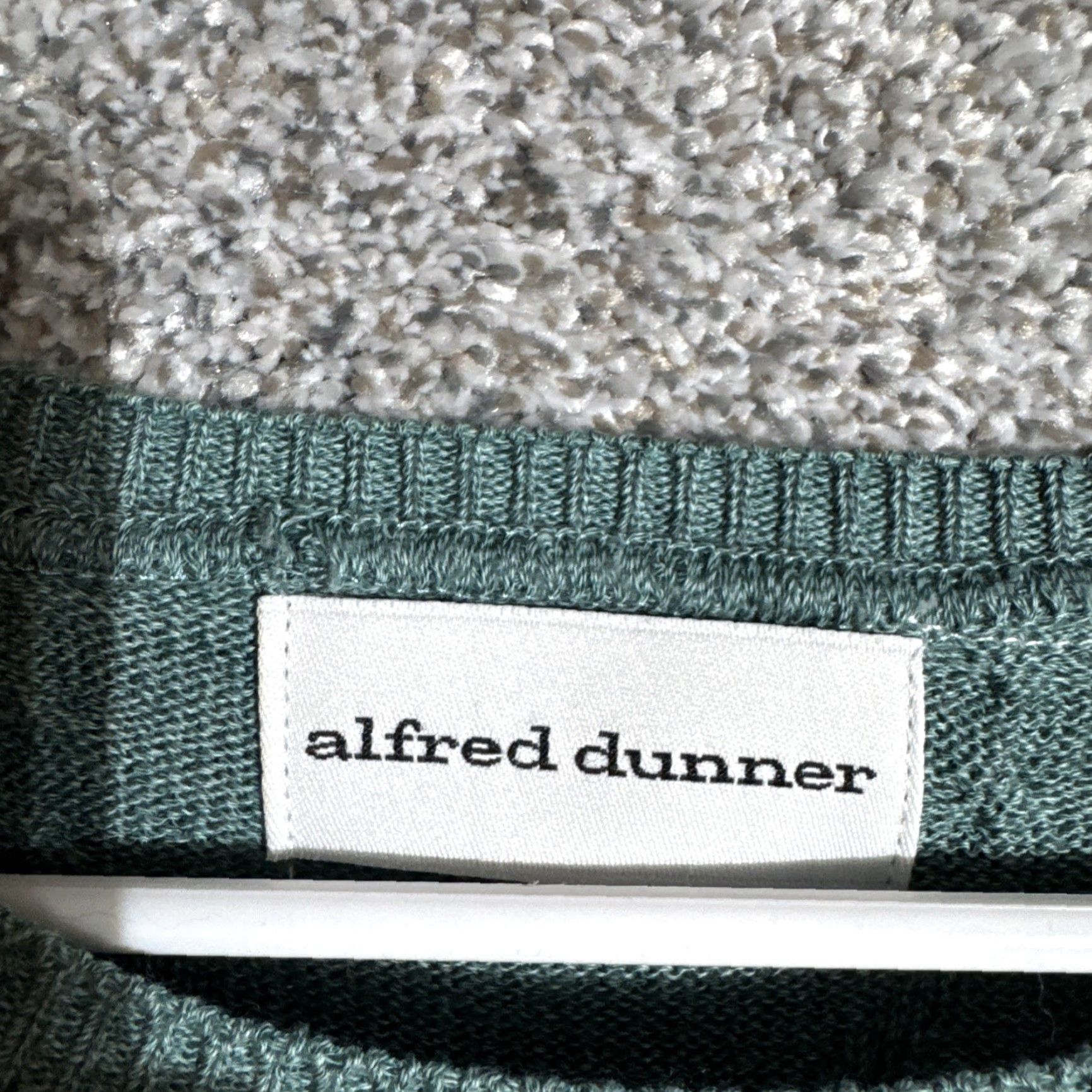 Vintage Alfred Dunner Knitted Top Women Size Medium Light Academia Preppy Coastal Beachy Crew Neck Short Sleeve Pullover Blouse Casual Knit All Seasons Size M / US 6-8 / IT 42-44 - 4 Thumbnail