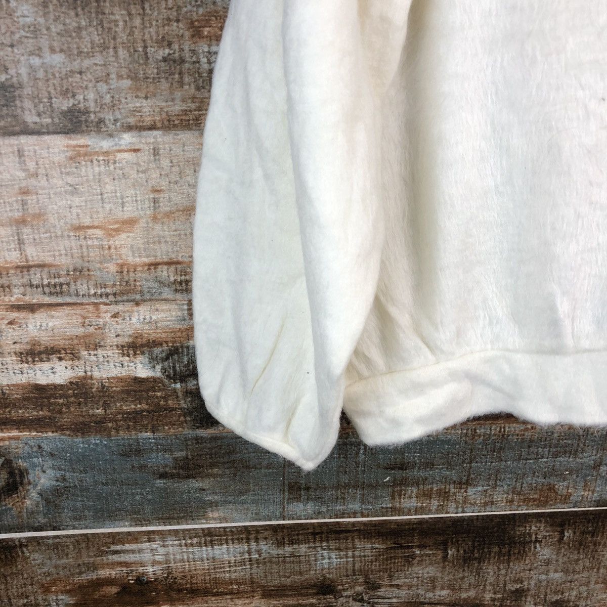 Homespun Knitwear × Japanese Brand Ain Les Sains White Knitwear #A2228 Size M / US 6-8 / IT 42-44 - 15 Thumbnail