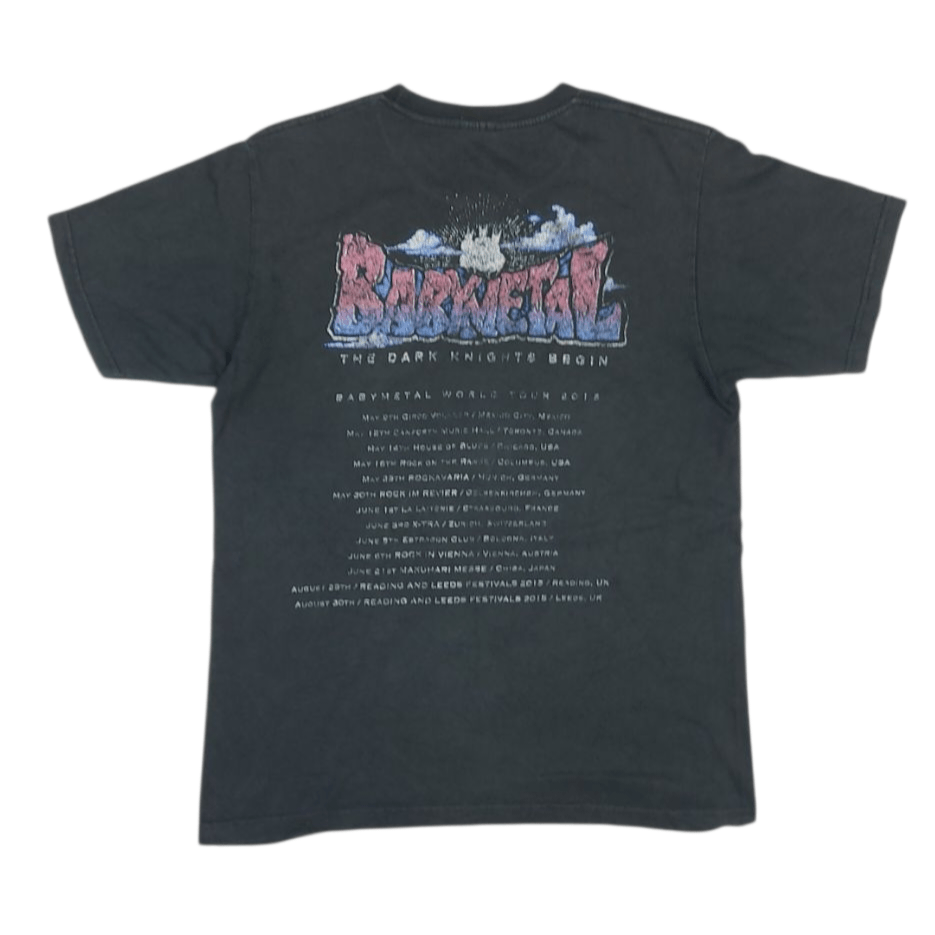 Band Tees × Japanese Brand BabyMetal Band World Tour 2015 The Dark Knight Begin TEE Size US M / EU 48-50 / 2 - 3 Thumbnail