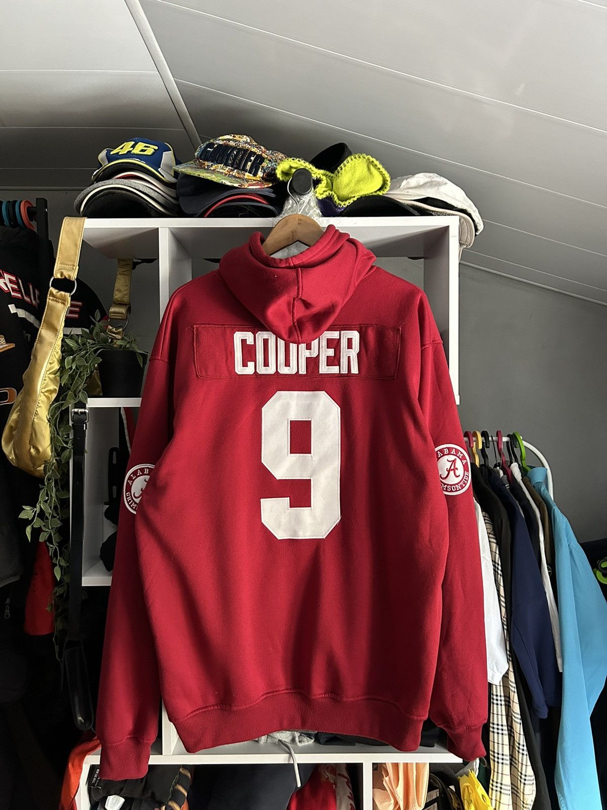 Nike × Vintage Vintage Alabama Crimson Tide Cooper #9 Hoodie Nike NCAA Size US XXL / EU 58 / 5 - 8 Thumbnail