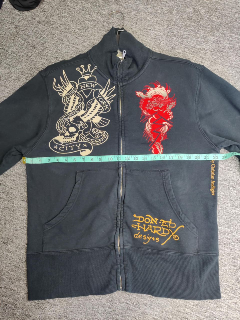 Ed Hardy Ed Hardy Christian Audigier Love Kills Sweater Jacket Size US L / EU 52-54 / 3 - 14 Thumbnail