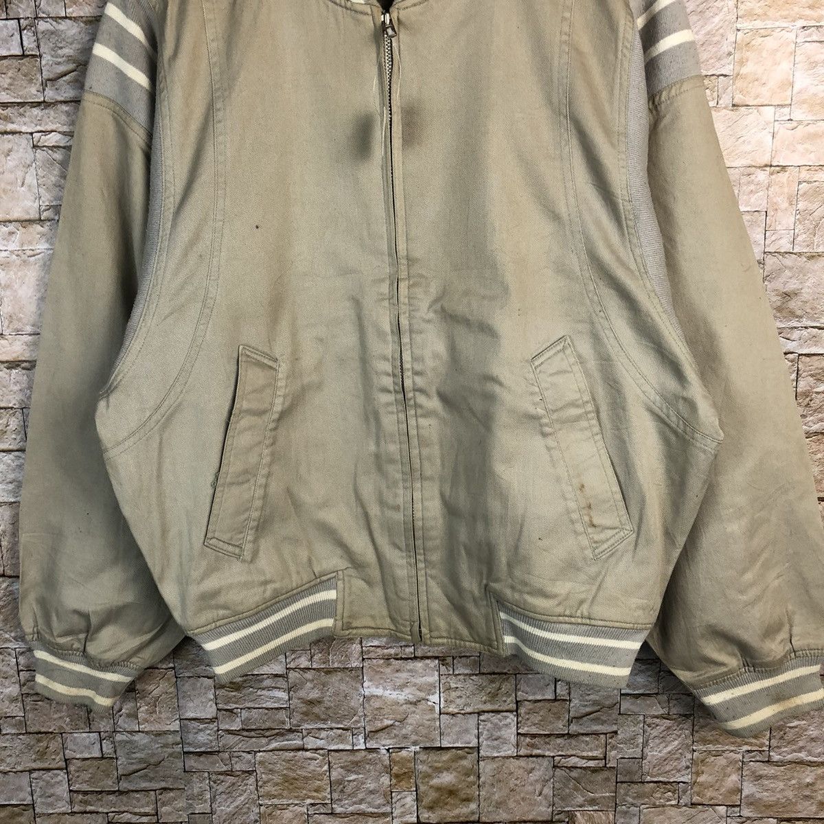 Japanese Brand Gulk Brown Bombers varsity Jacket #A382 Size US M / EU 48-50 / 2 - 3 Thumbnail