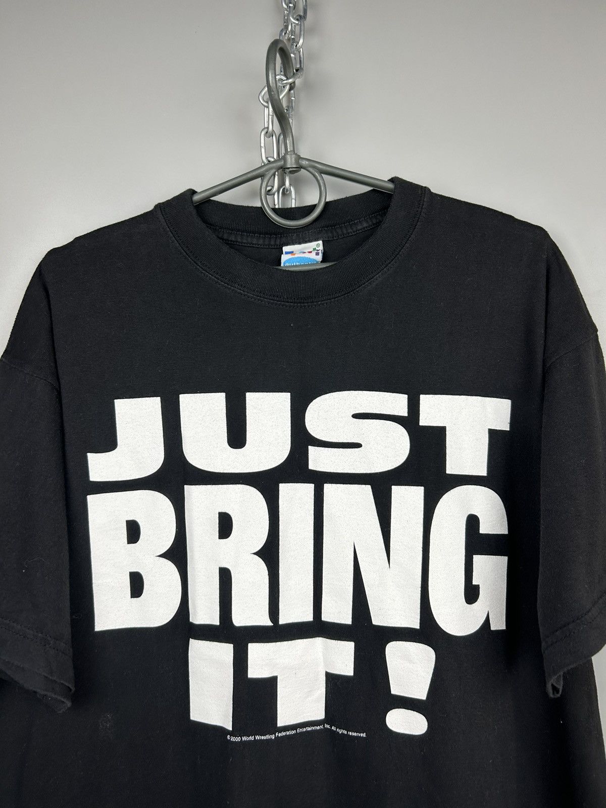 WWE Vintage 2000 The Rock Just Bring It T shirt Size US M / EU 48-50 / 2 - 2 Thumbnail