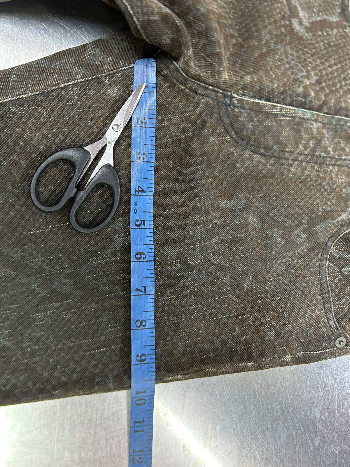5351 POUR LES HOMMES × Japanese Brand Vintage 5351 Pour Les Hommes Snake Print Jeans Size US 28 / EU 44 - 16 Thumbnail