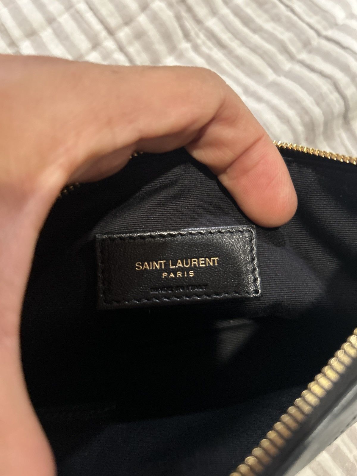 Yves Saint Laurent Yves Saint Laurent Jamie embellished quilted leather bag Size ONE SIZE - 9 Thumbnail