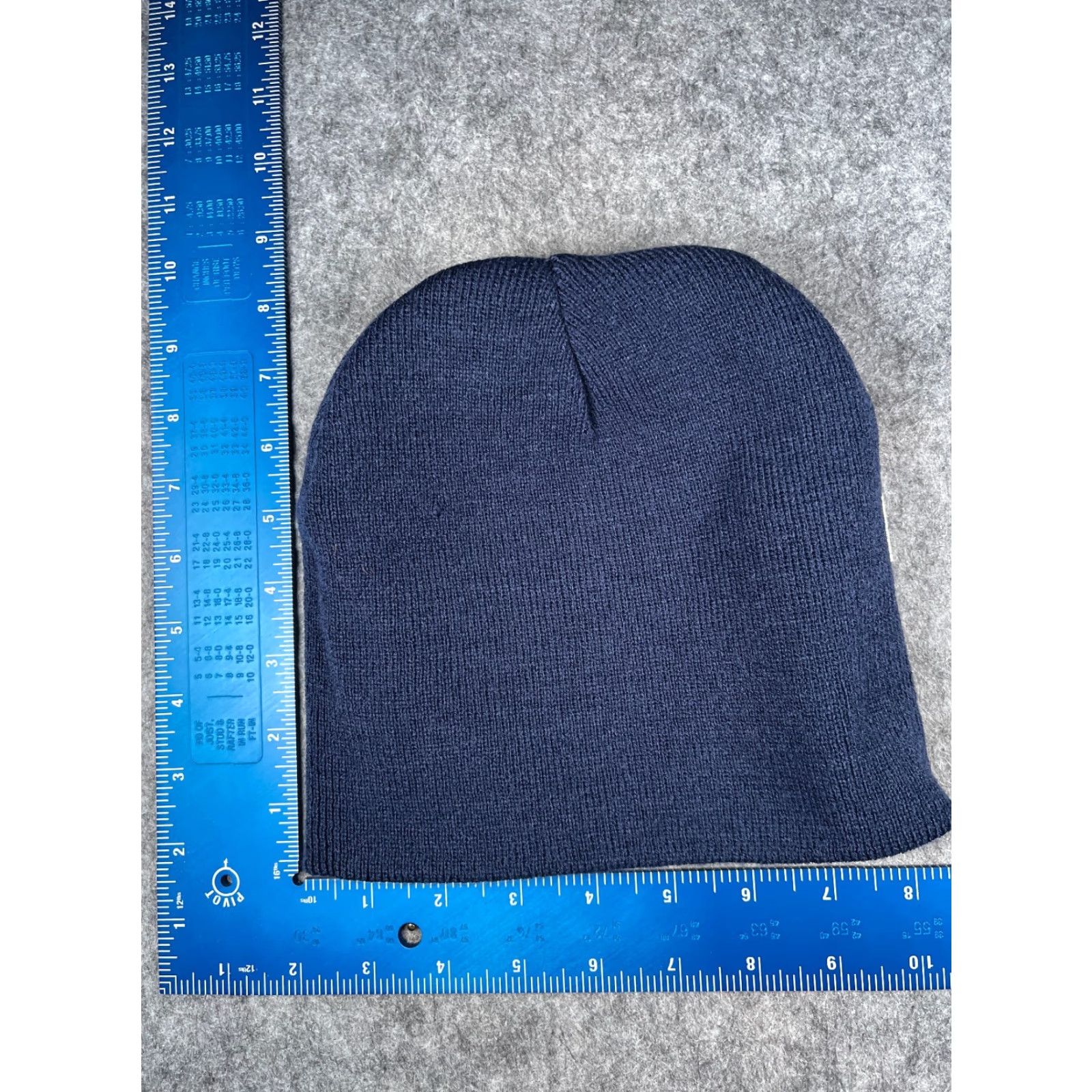 Walmart Walmart Beanie Adult One Size Blue Gray Stripe Knit 100% Acrylic Ski Hat/Cap Mens Beanie One Size Blue Stripe Ski Knit 100% Acrylic Walmart Mens Size ONE SIZE - 4 Thumbnail