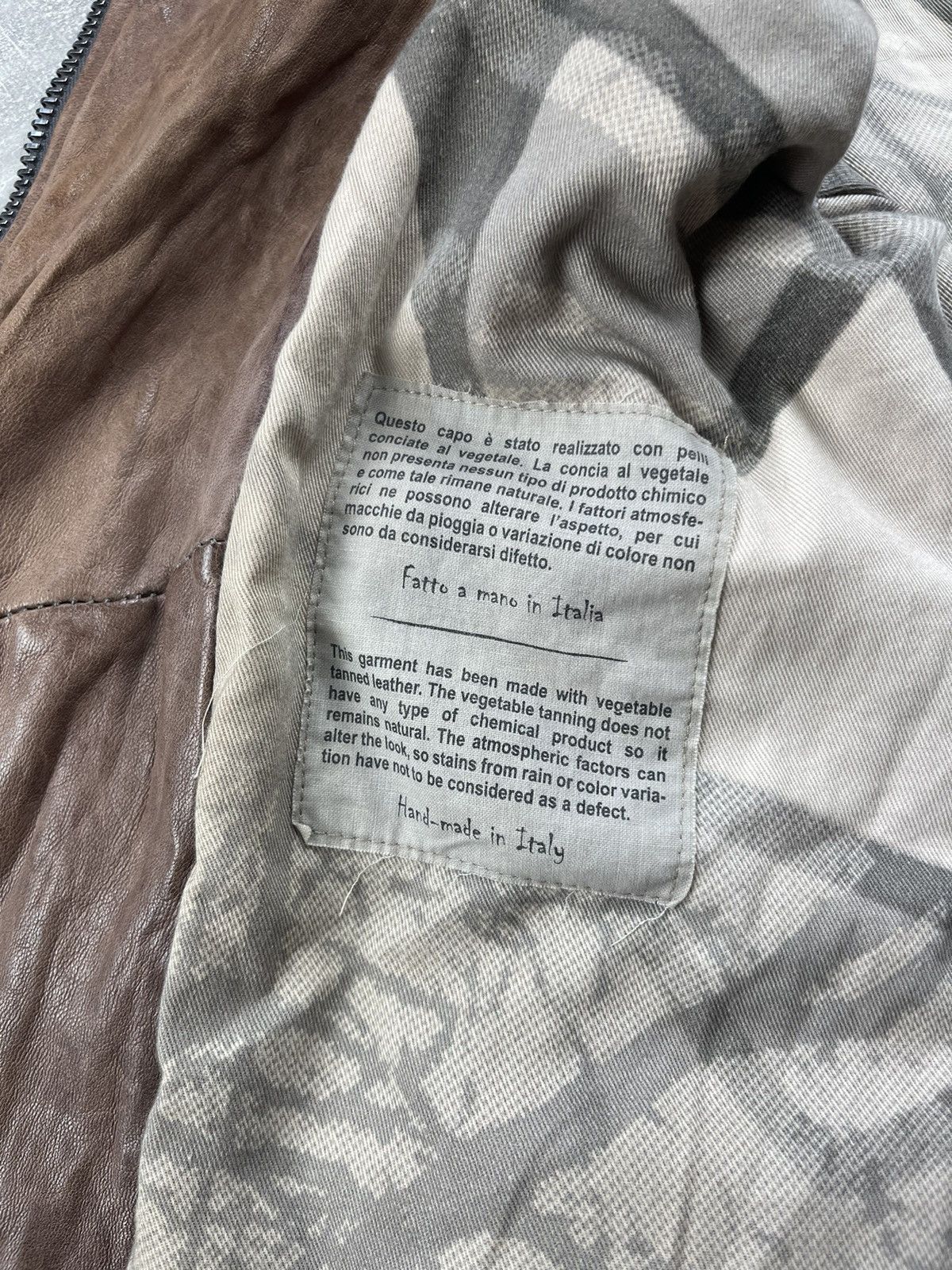 Giorgio Brato Giorgio Brato Avant Garde Distressed Handmade Leather Jacket Size M / US 6-8 / IT 42-44 - 17 Thumbnail
