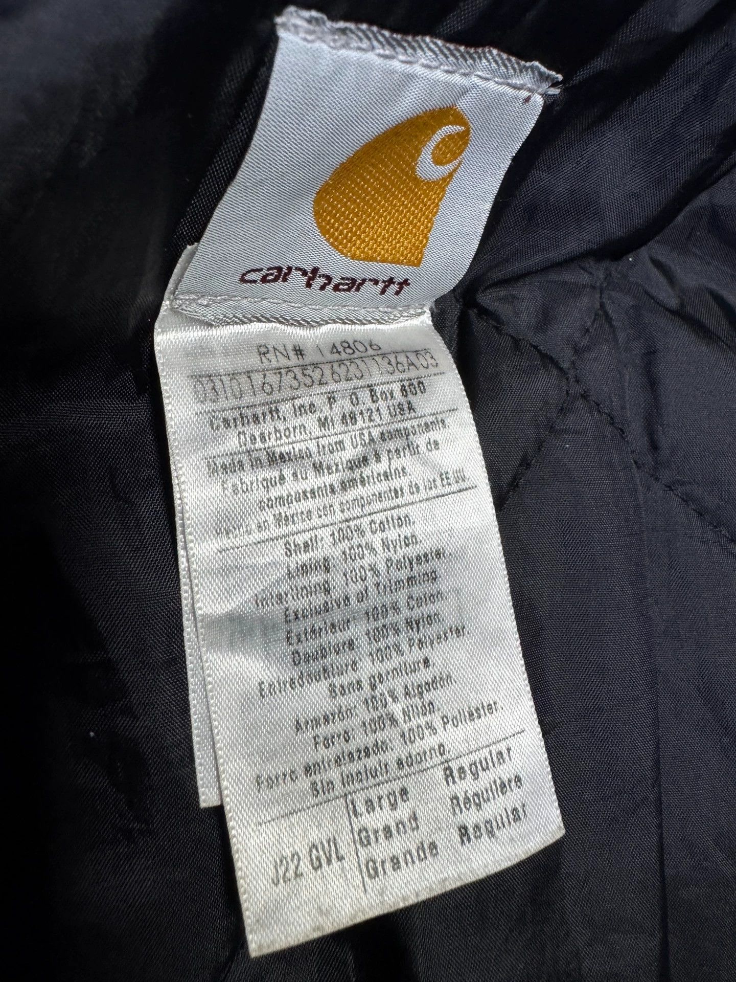 Carhartt Vintage Carhartt J22 GVL Heavy Wash Gray L Jacket Size US L / EU 52-54 / 3 - 9 Thumbnail