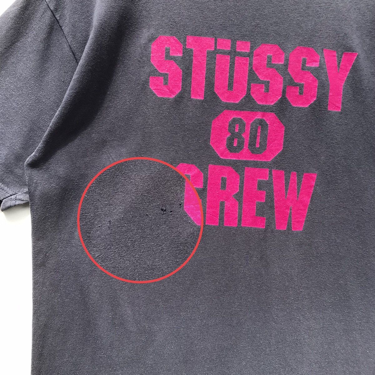 Stussy Vintage Stussy 80 Crew Tee Stussy Streetwear SunFaded Size US L / EU 52-54 / 3 - 9 Thumbnail