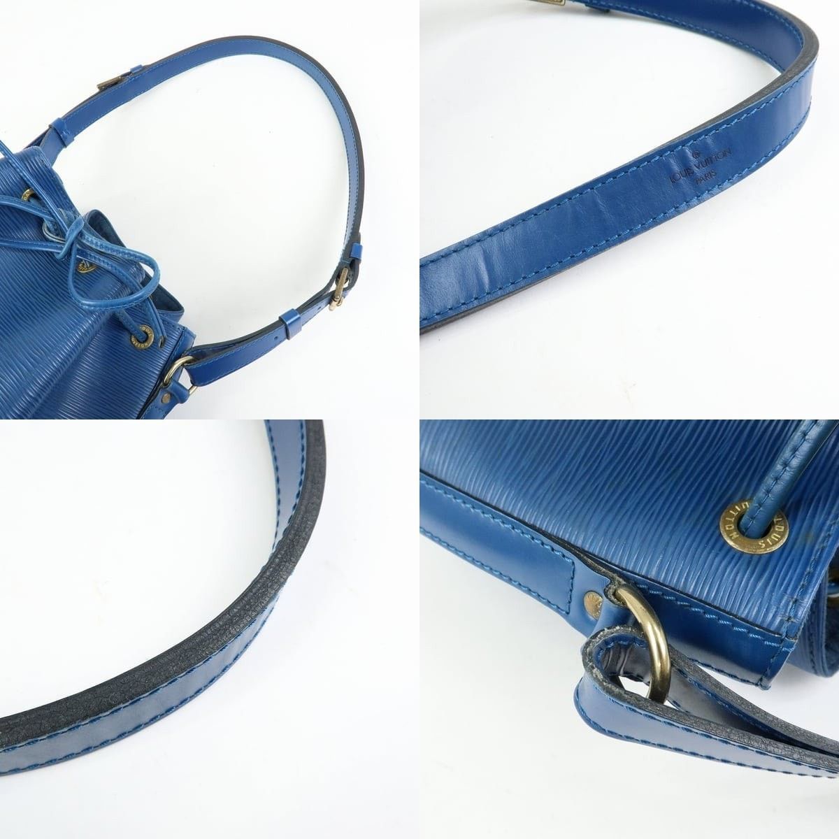 Louis Vuitton Louis Vuitton Epi Petit Noe Shoulder Bag Leather Bucket Blue Size ONE SIZE - 4 Thumbnail