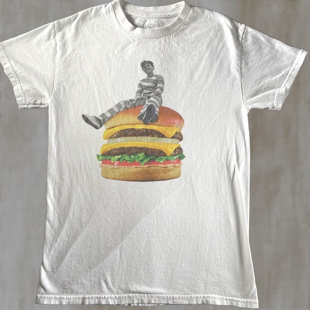 Vintage VINTAGE Harry Styles Shirt Mens Small White Burger Graphic LA Residency Kia Forum Tee Size US S / EU 44-46 / 1 - 1 Thumbnail