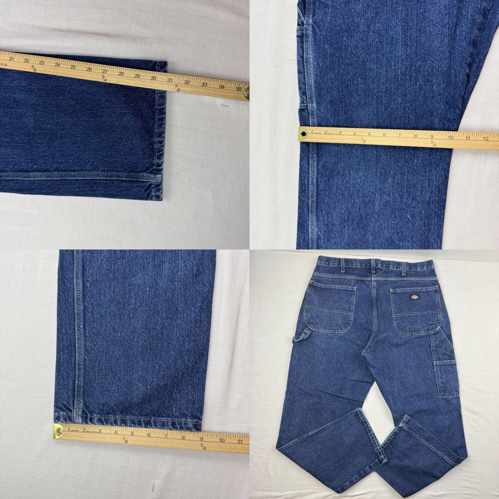 Dickies Dickies Jeans Adult 36x32 Relaxed Fit Workwear Hipster Y2K Grunge Blue USA Mens Jeans Regular Straight 36 32 Size US 36 / EU 52 - 8 Thumbnail