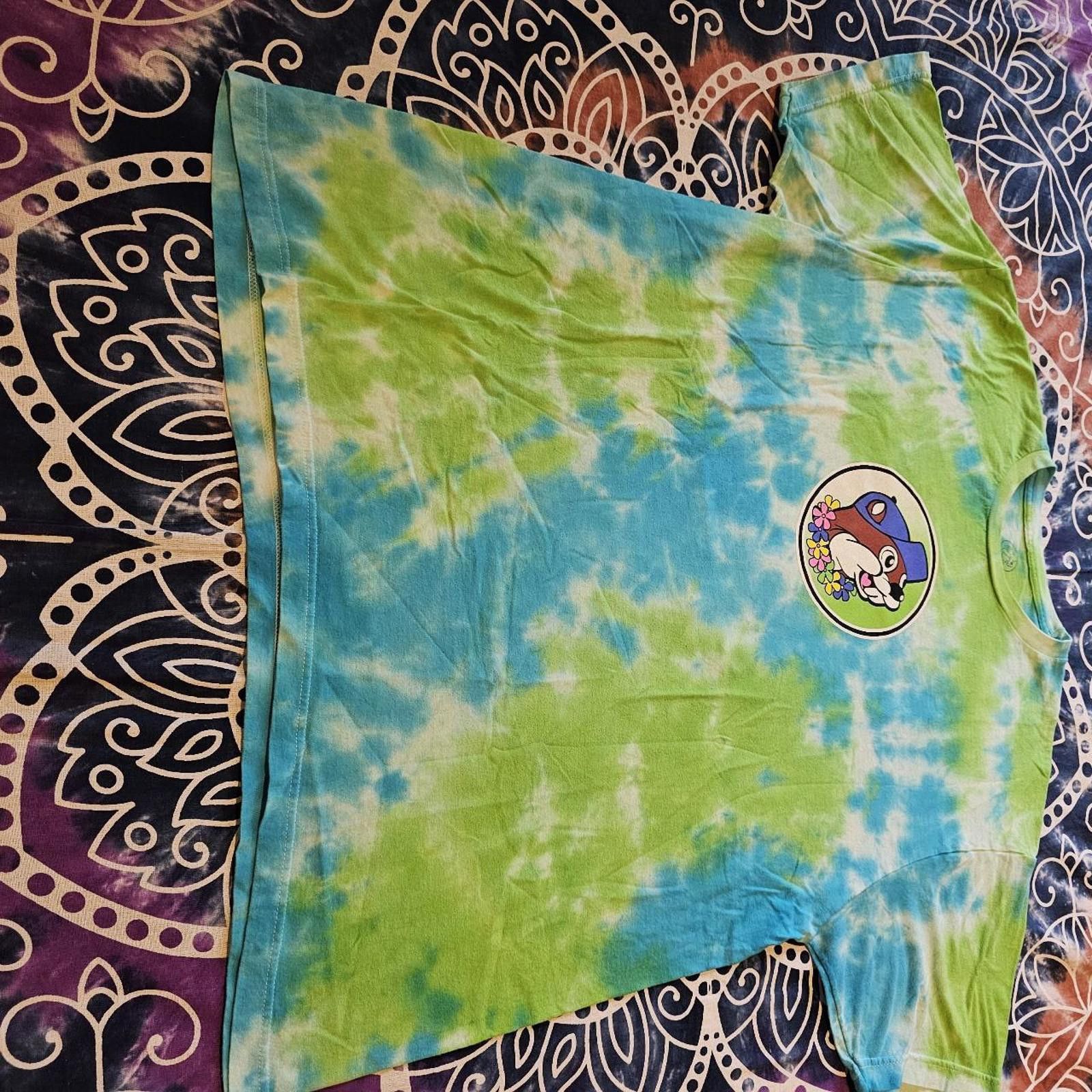Designer Men's Blue and Green Tshirt Size US XL / EU 56 / 4 - 2 Thumbnail