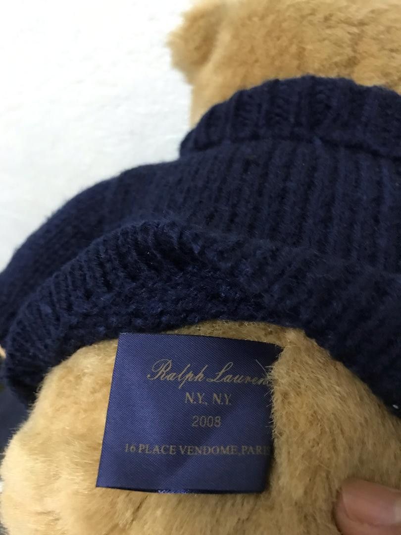 Polo Ralph Lauren POLO RALPH LAUREN 2008 STUFFED ANIMAL PLUSH THE BEAR VINTAGE Size ONE SIZE - 9 Thumbnail