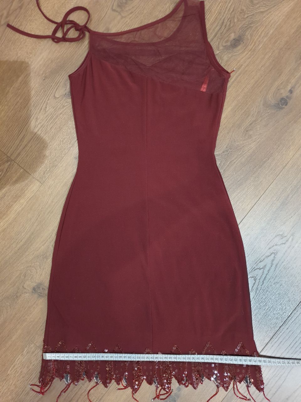 Other Sequin Mini Dress Burgundy Color sz XS Size XS / US 0-2 / IT 36-38 - 5 Thumbnail