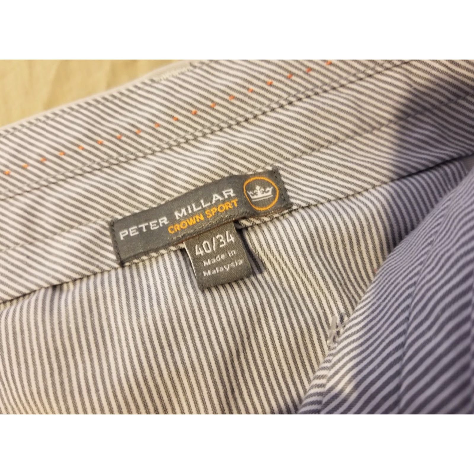 Peter Millar Mens Peter Millar Khaki Dress Pants 40x34 Slacks Chino Trousers Shirt? Size US 40 / EU 56 - 4 Thumbnail
