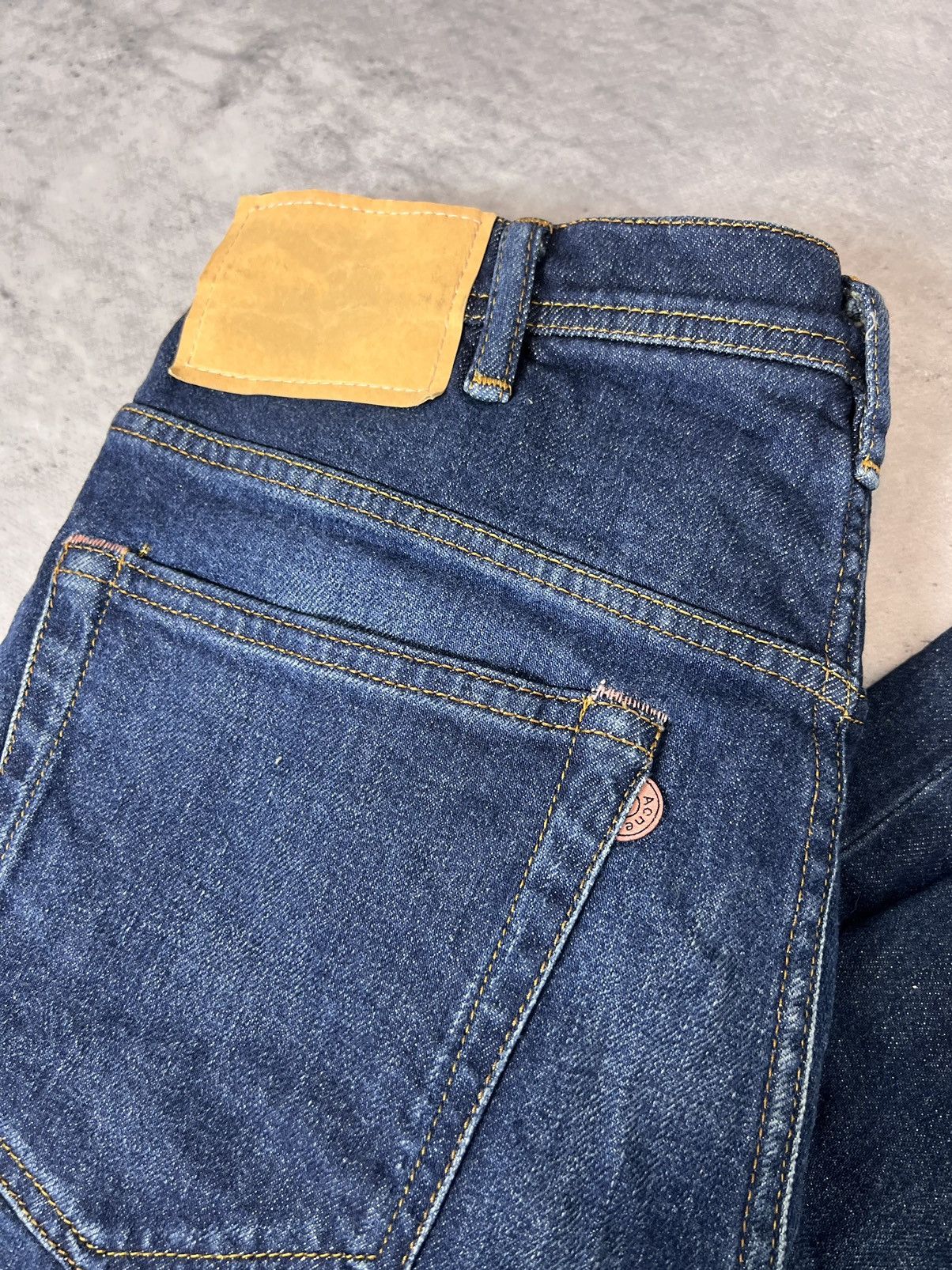 Acne Studios Acne Studios River Dark Blue Denim Jeans Size US 31 - 5 Thumbnail