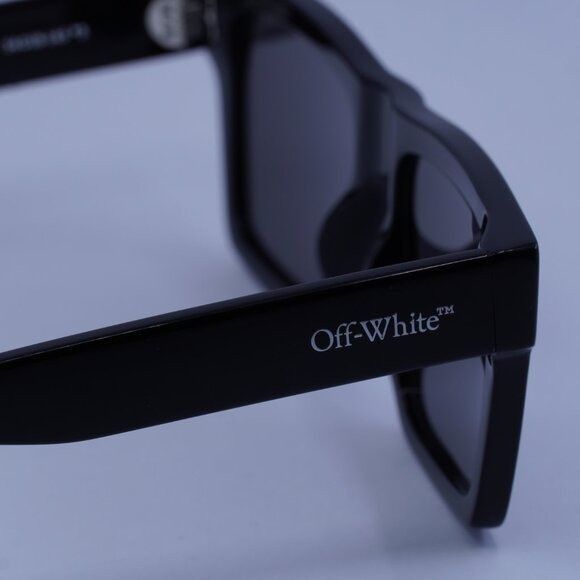 Off-White Off-White OERI109 LAWTON 1007 Sunglasses Black Square Frame Size ONE SIZE - 9 Thumbnail