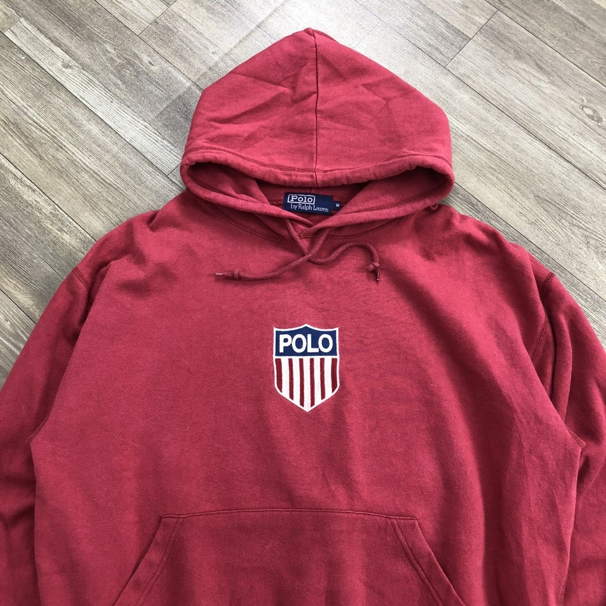 Polo Ralph Lauren 90s Vintage Polo Ralph Lauren Kswiss Logo Hoodie Size US M / EU 48-50 / 2 - 2 Thumbnail