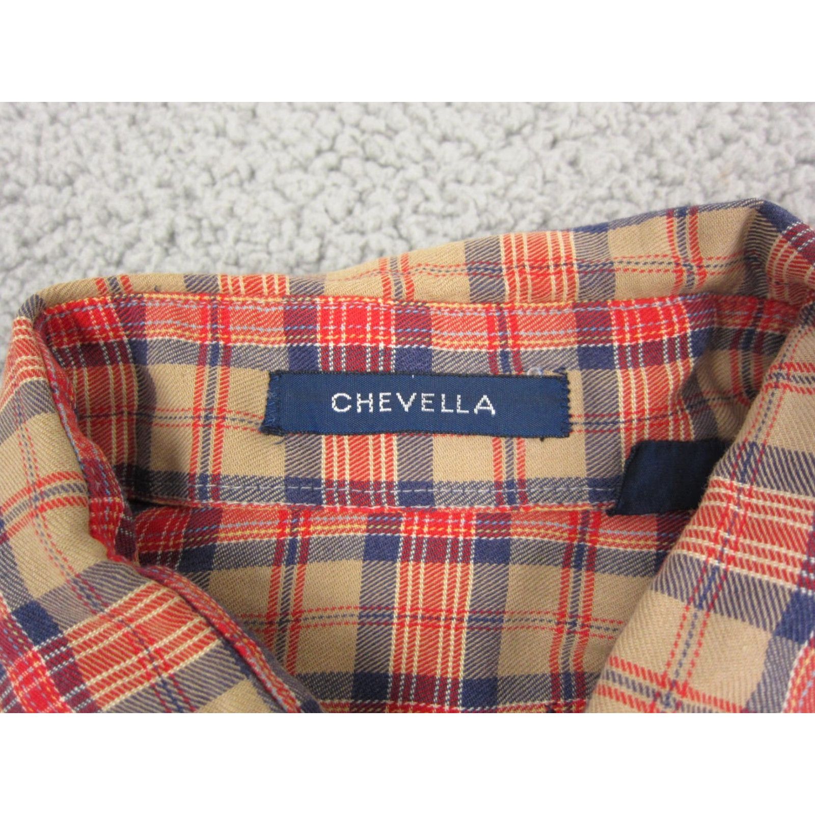 Arrow VINTAGE Arrow Shirt Adult M Red Plaid 80s 60s 70s Mens Button-Up Cotton Polyester Long Sleeve Collared Pocketed Vintage Arrow Shirt Size US M / EU 48-50 / 2 - 3 Thumbnail