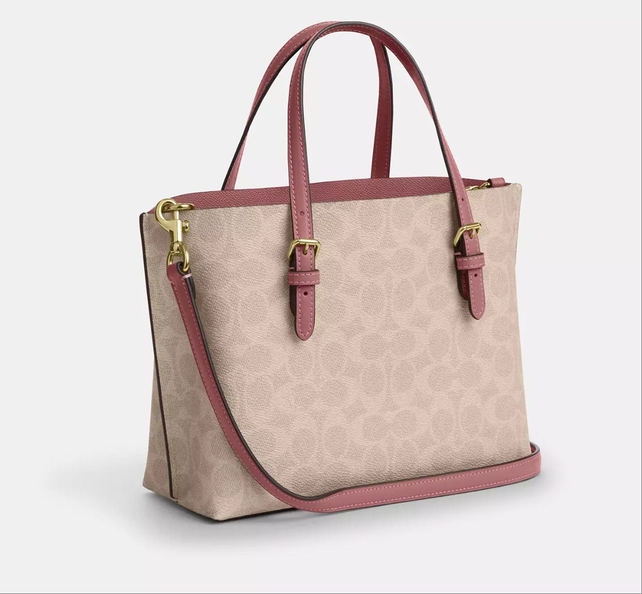 Coach Mollie Tote Bag 25 In Signature Canvas With Heart Charm Size ONE SIZE - 11 Thumbnail