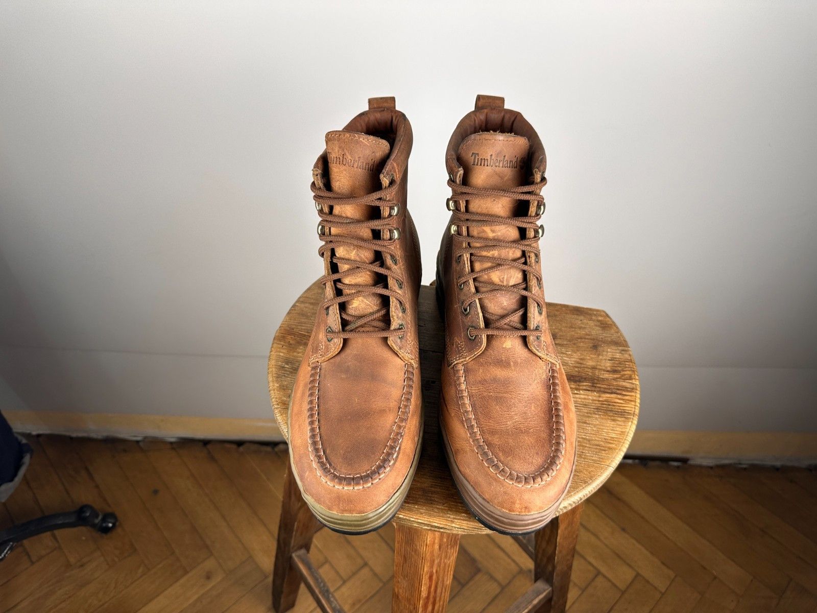 Timberland Timberland Moc Toe Boots Shoes Brown US11 made in Korea Size US 11 / EU 44 - 3 Thumbnail