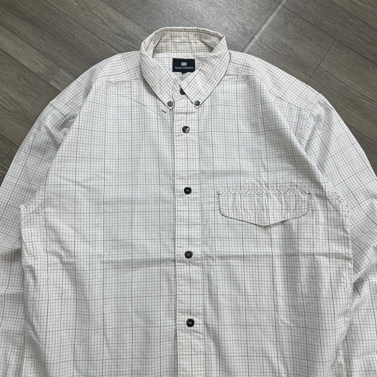 Issey Miyake Vintage Im Product Issey Miyake Plaid Pocket Button Up Shirt Size US S / EU 44-46 / 1 - 2 Thumbnail