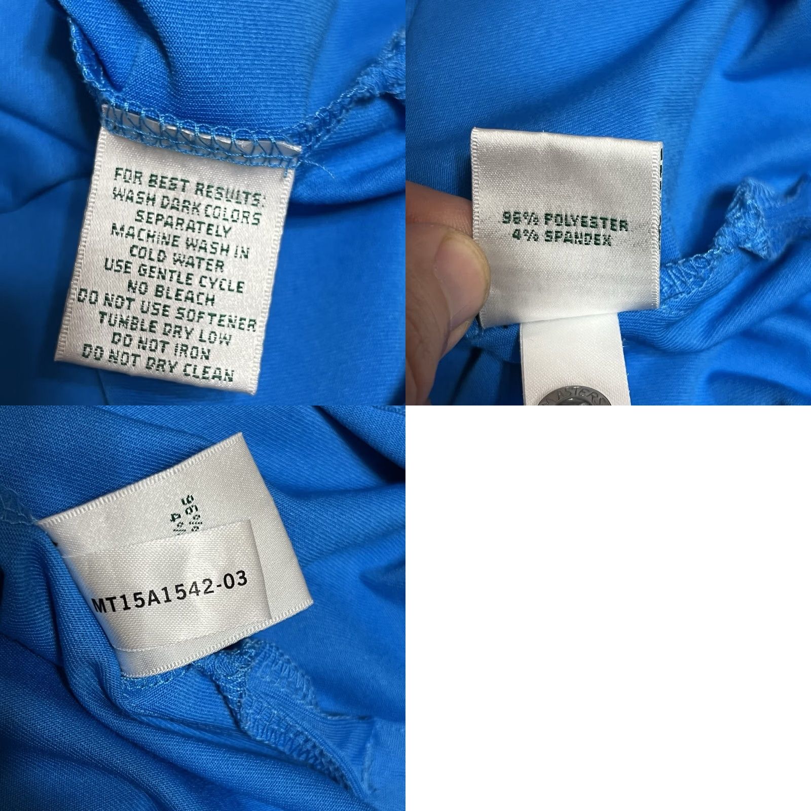 Vintage Masters Tech Polo Shirt Men Medium Blue Gray Stretch Performance Golf Shirt Size US M / EU 48-50 / 2 - 8 Thumbnail