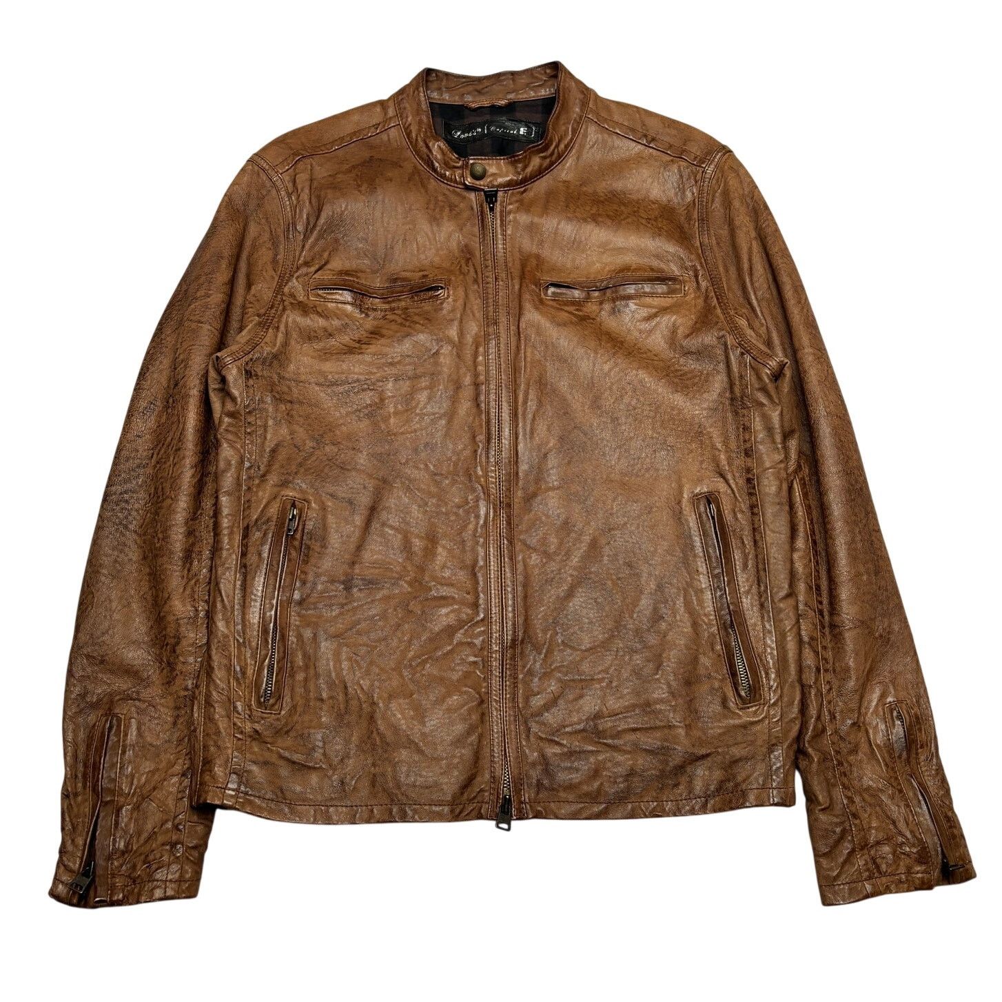Levi's Vintage Levi's Cafe Racer Leather Jacket Capital E Men's M Size US M / EU 48-50 / 2 - 1 Thumbnail