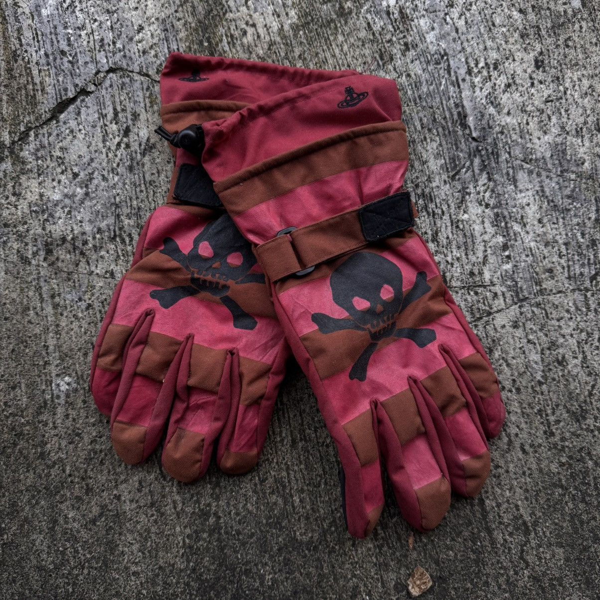 Vivienne Westwood Vivienne Westwood Striped Skull Gloves Size ONE SIZE - 1 Thumbnail