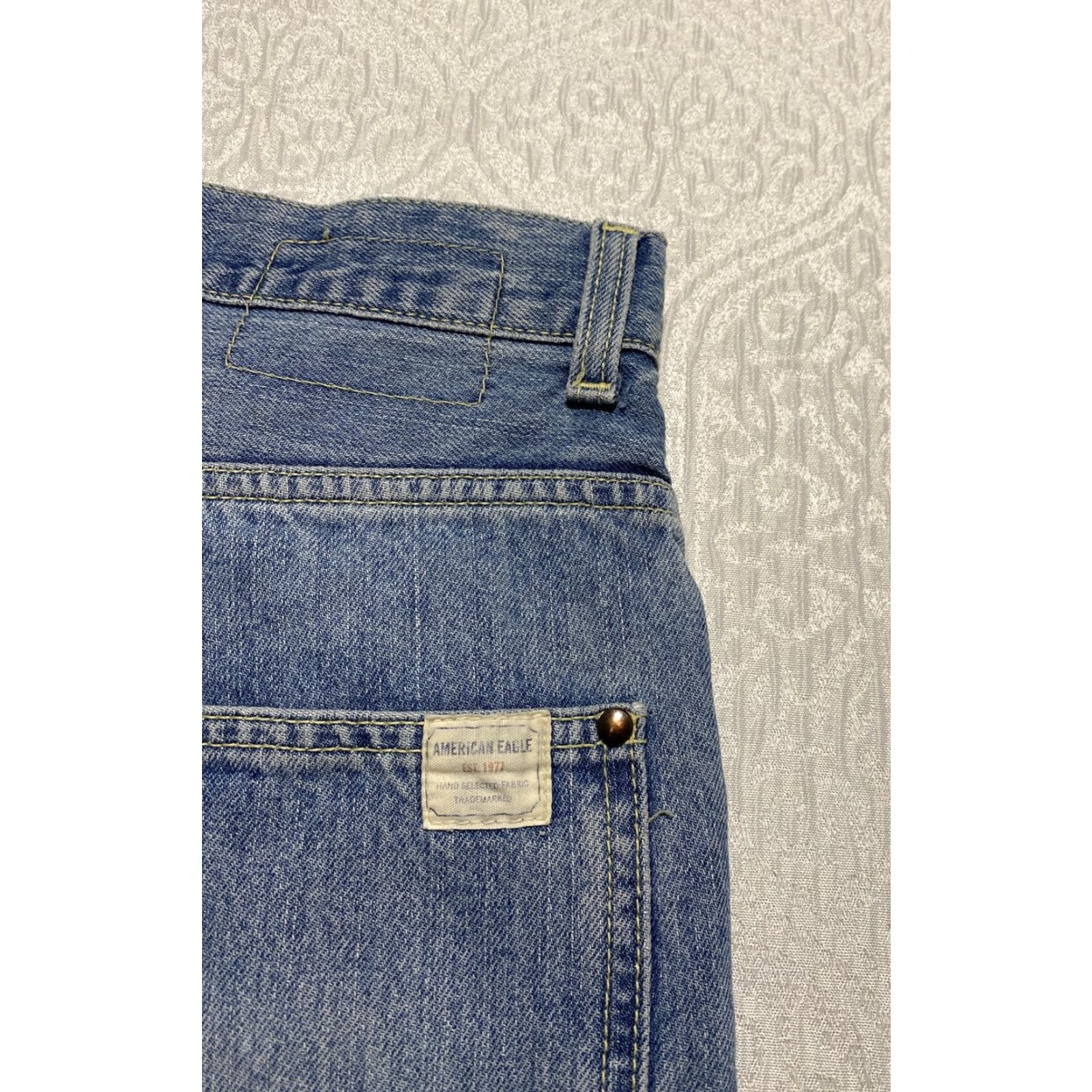 American Eagle Outfitters VINTAGE American Eagle Jeans Mens 32x32 Blue Relaxed Fit Carpenter Denim Pants Size US 32 / EU 48 - 6 Thumbnail