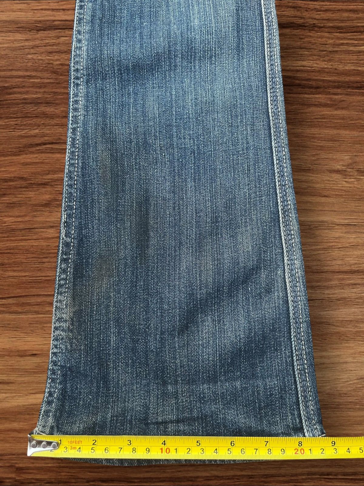 Japanese Brand Vintage Japanese Mud Washed Mid Rise Bootcut Flare Jeans Size 27" / US 4 / IT 40 - 16 Thumbnail