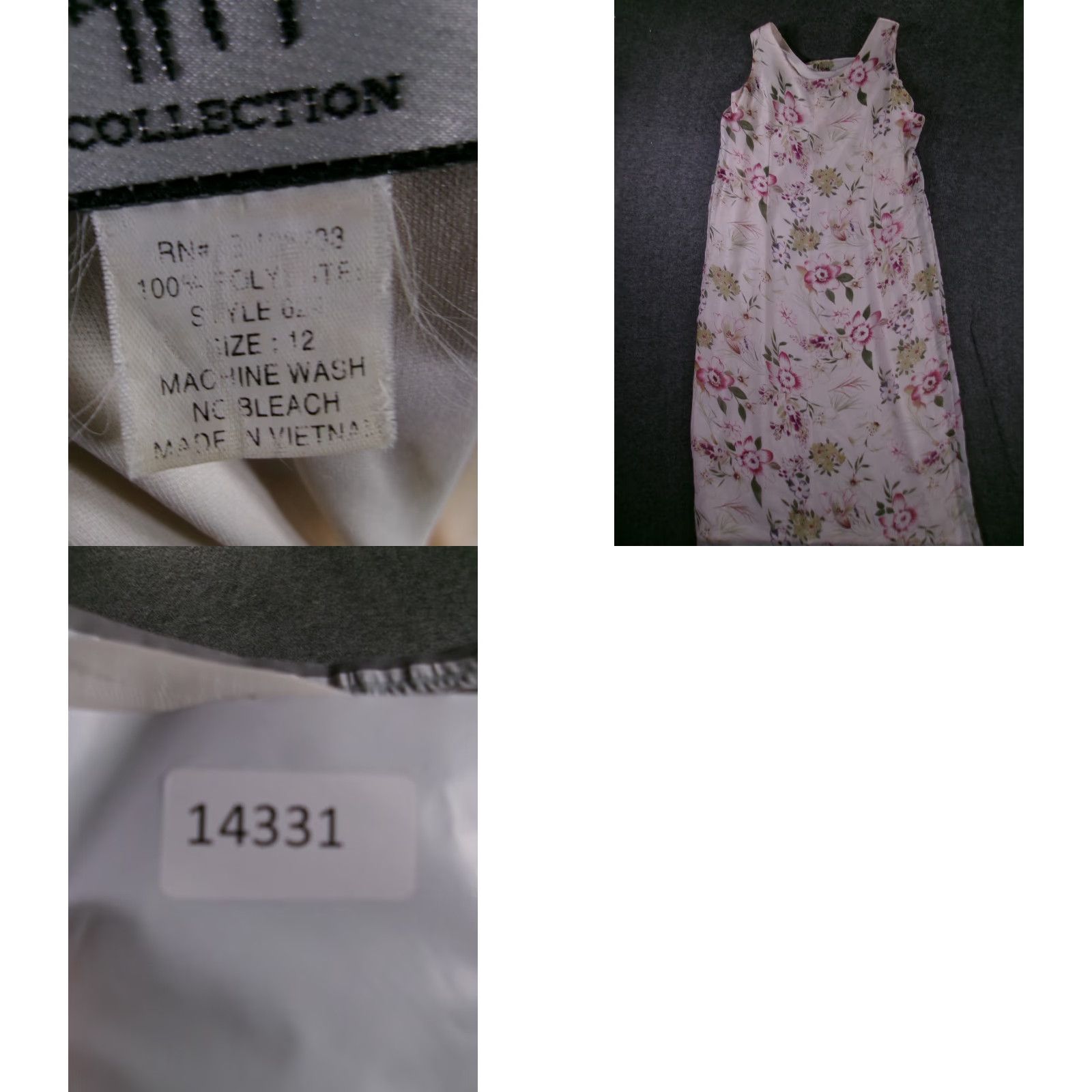 Mary McFadden VINTAGE Mary McFadden Dress Women 12 Pink Floral Resort Lined Maxi Sleeveless 90s Theme Size XL / US 12-14 / IT 48-50 - 8 Thumbnail