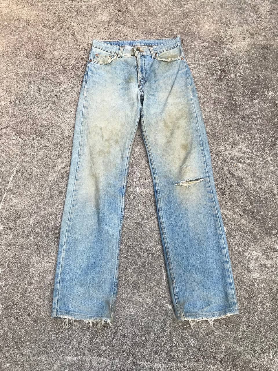 Levi's VINTAGE LEVIS 505 1983s LEVIS DISTRESSED DIRTY JEAN W29x31 Size US 29 - 6 Thumbnail
