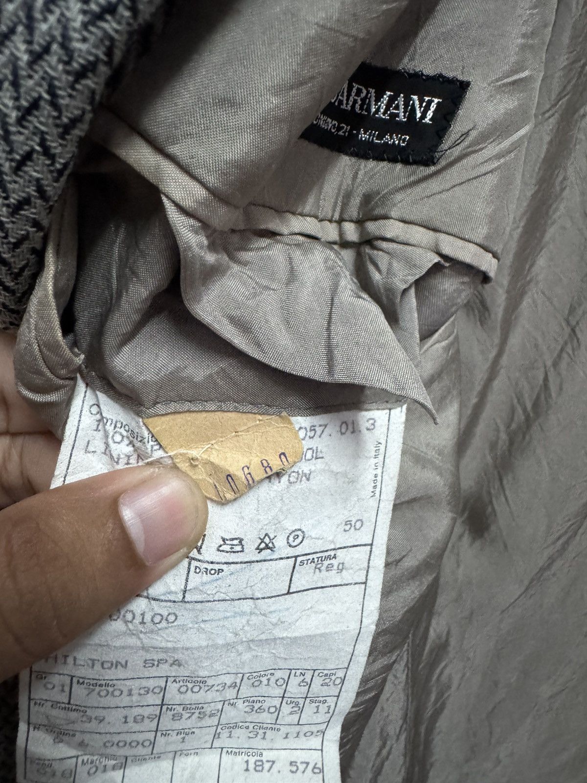 Giorgio Armani Vintage Giorgio Armani Waze Design Blazer Size US M / EU 48-50 / 2 - 18 Thumbnail