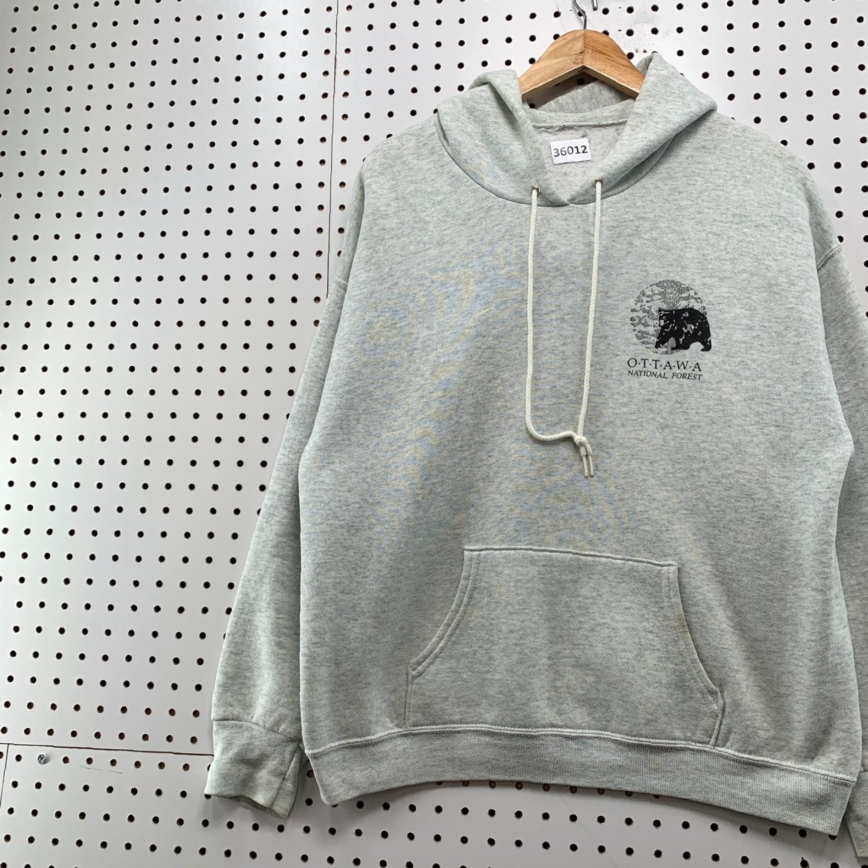 Vintage VINTAGE National Ottawa National Park Hoodie Sweatshirt Men Large Gray Bear Outdoor Size US L / EU 52-54 / 3 - 3 Thumbnail