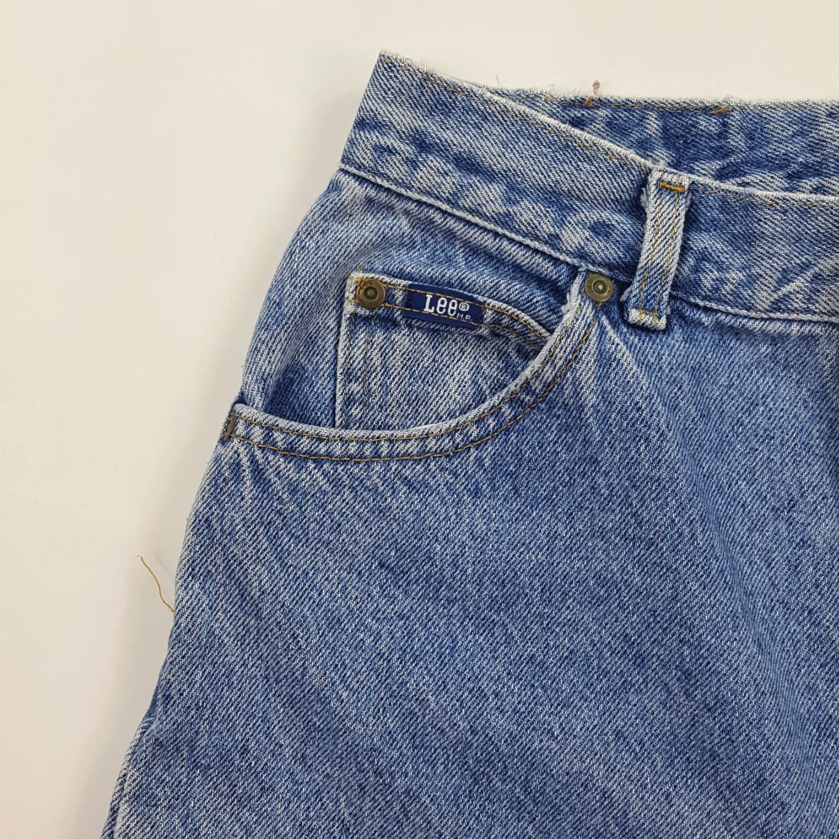Lee Vintage Lee Women's Size 12 Relaxed Tapered High Waist Retro Denim Blue Jeans Size 34" / US 12 / IT 48 - 6 Thumbnail