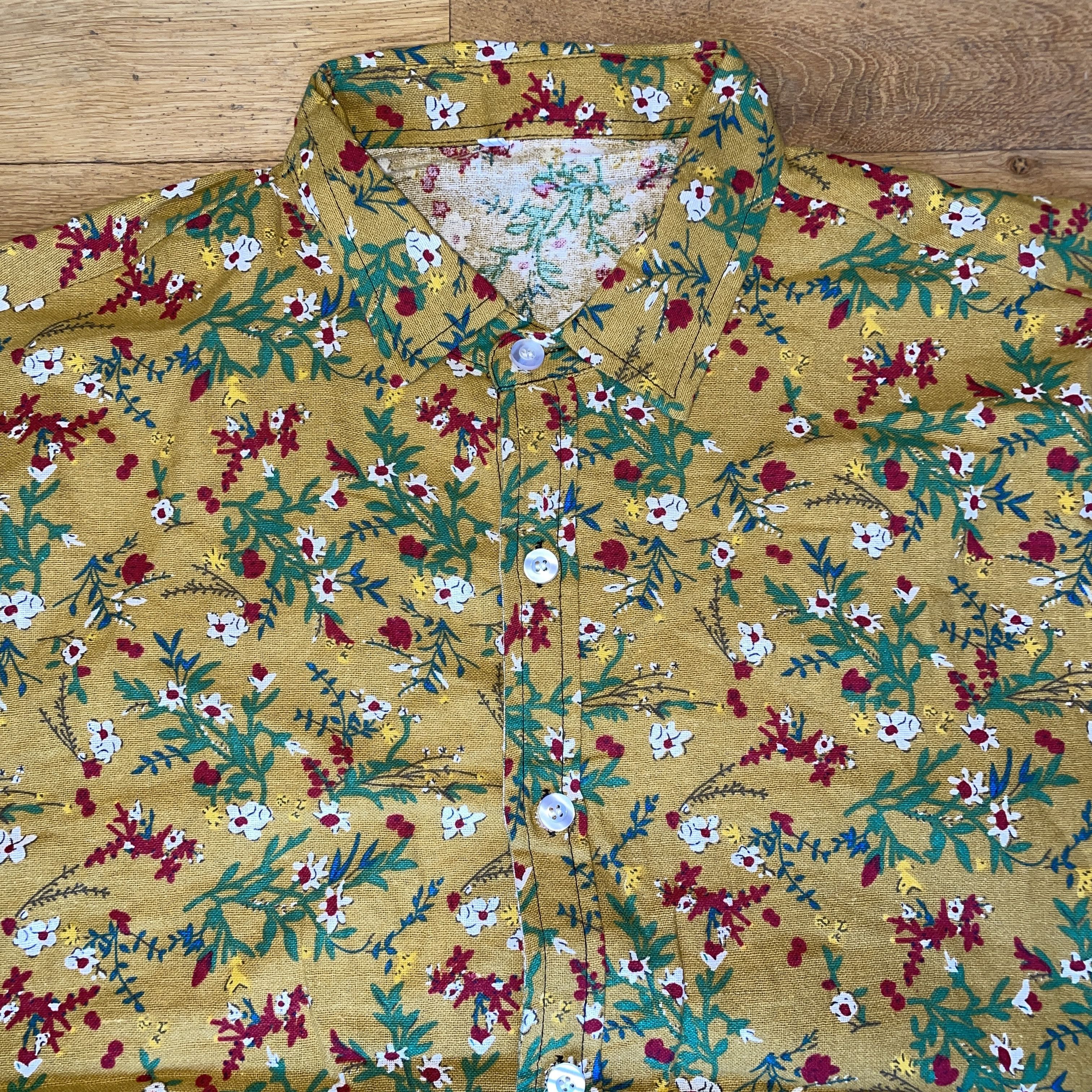 Shein Shein Men's Fashion Shirt Cotton Flowers Summer Size Xl Size US XL / EU 56 / 4 - 3 Thumbnail