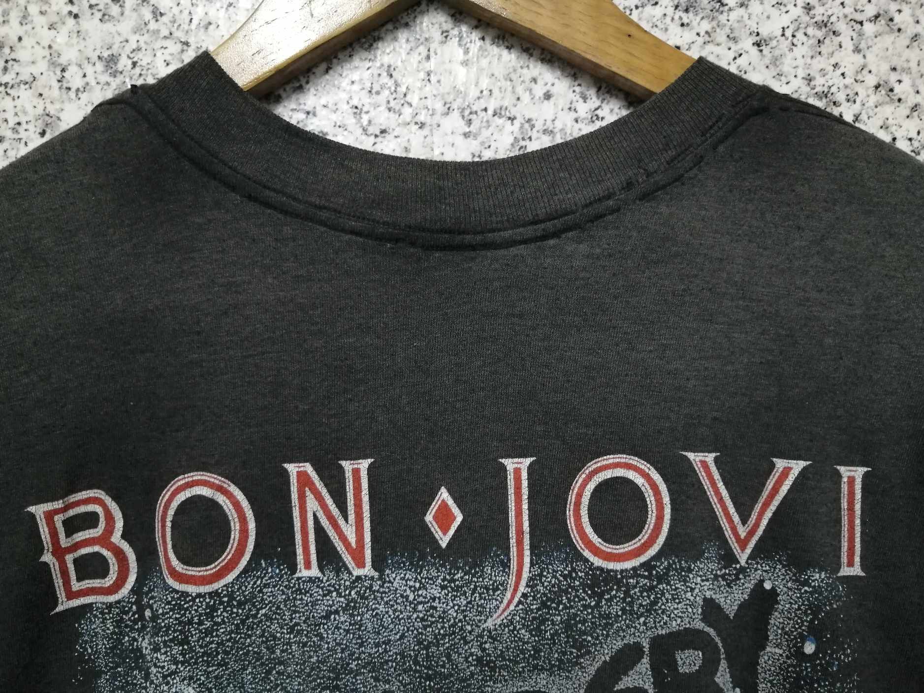 Band Tees × Bon Jovi × Vintage 1987 SUN FADED VINTAGE BON JOVI VERY RARE Size US M / EU 48-50 / 2 - 5 Thumbnail