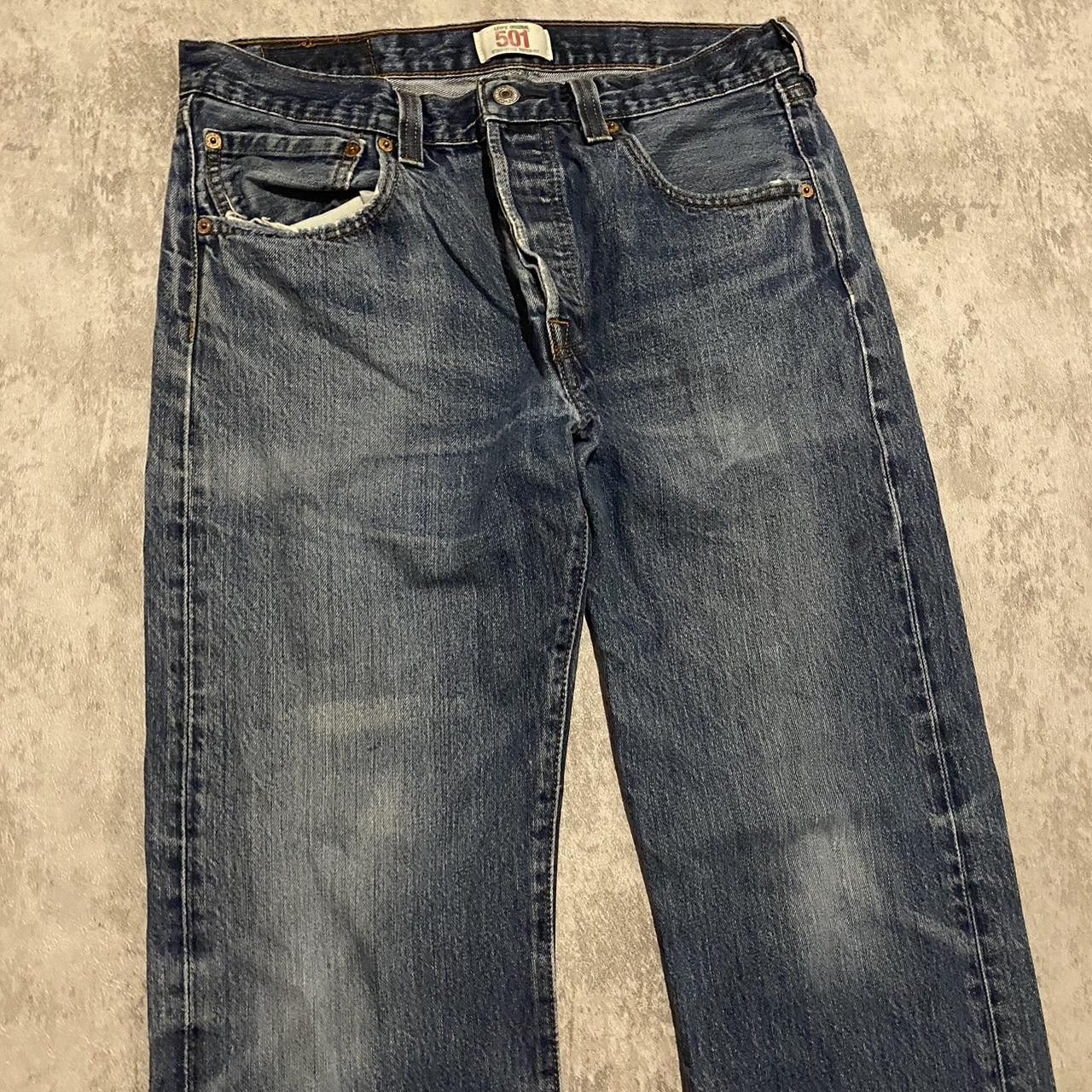 Levi's Levi's 501 blue jeans Rap hip hop casual Basic rap Size US 32 / EU 48 - 3 Thumbnail