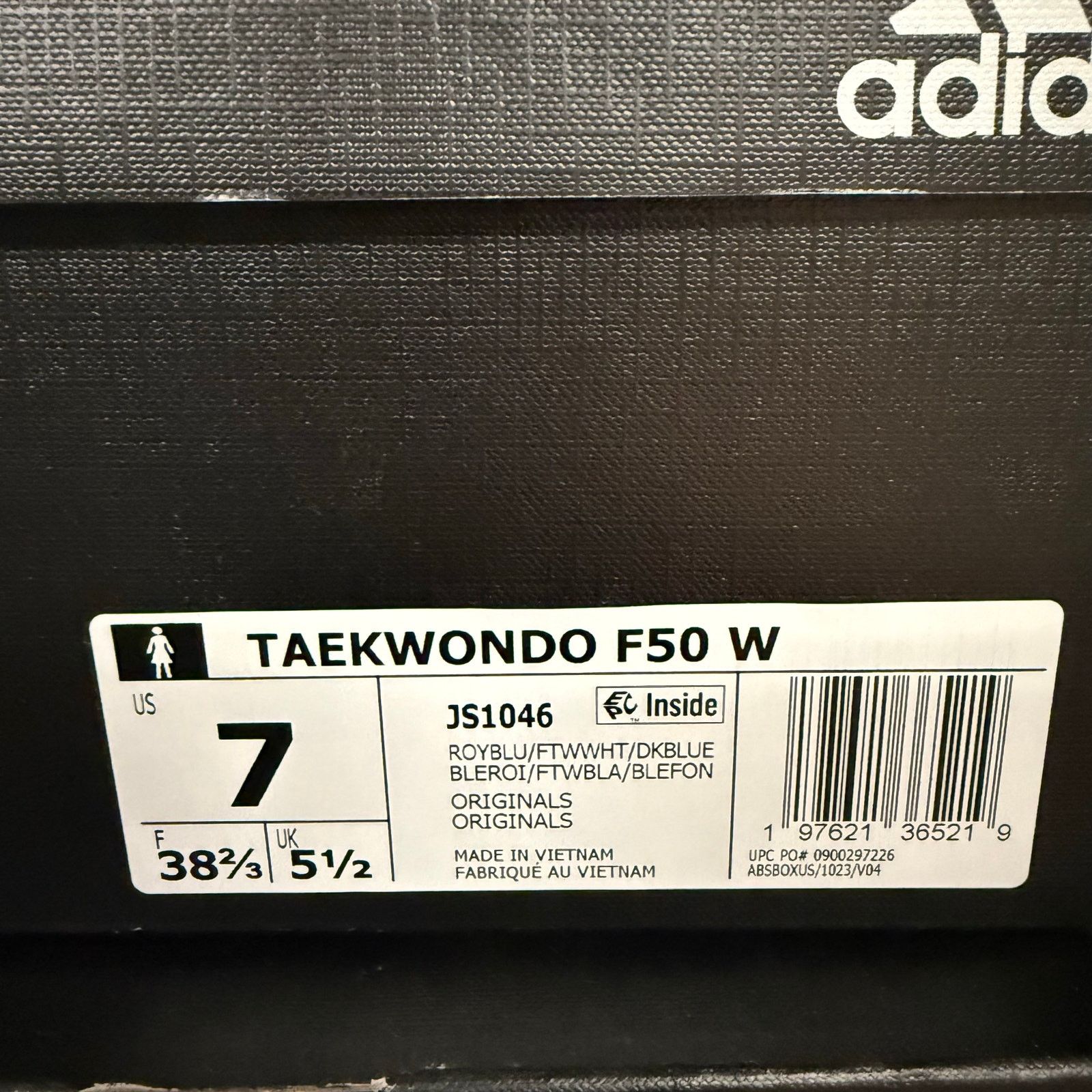 Adidas ADIDAS WOMEN'S 7 F50 TAEKWONDO BLUE WHITE PATENT LEATHER Size US 7 / IT 37 - 7 Thumbnail