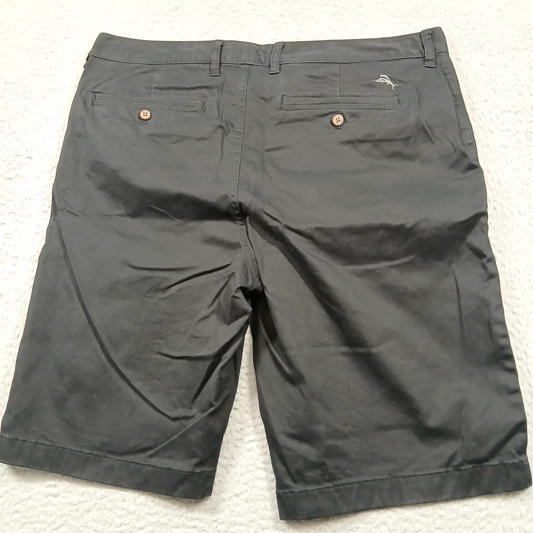 Tommy Bahama Tommy Bahama Shorts Mens 36 Chino Flat Front Black Cotton Blend Casual Vintage: No Size US 36 / EU 52 - 3 Thumbnail