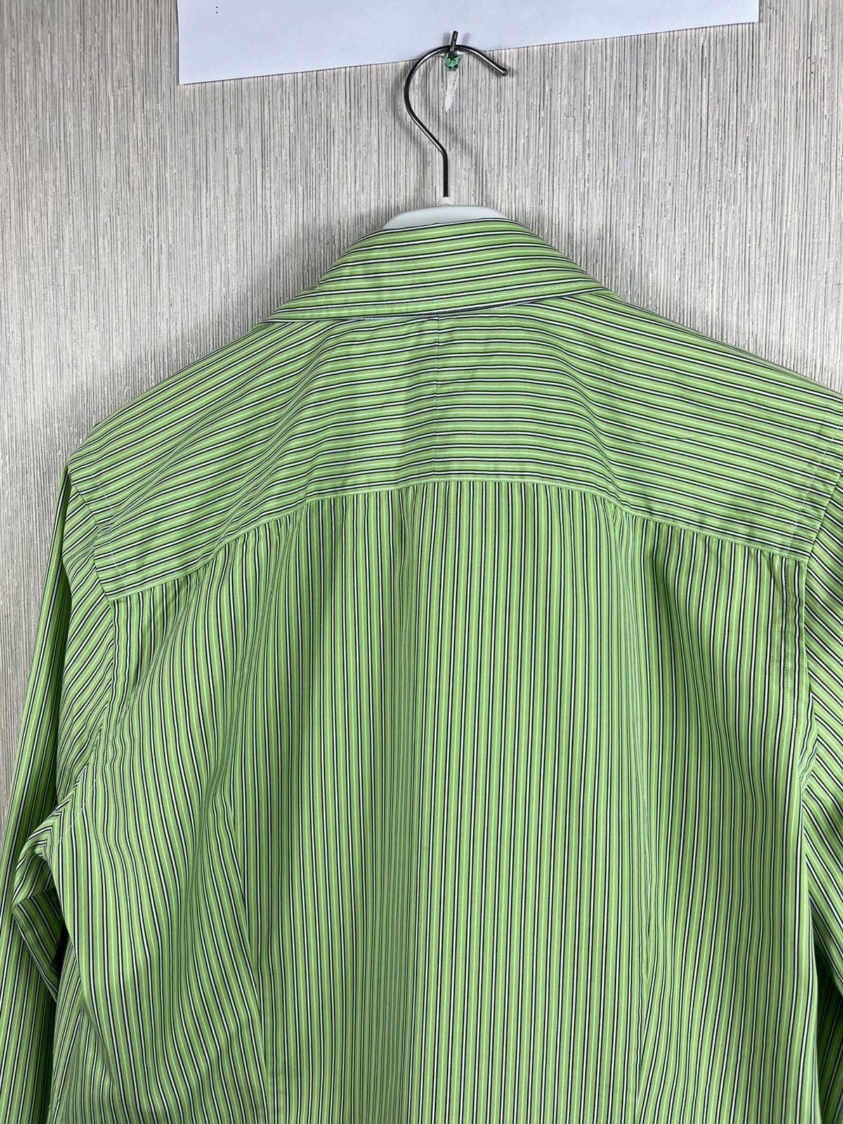 Polo Ralph Lauren × Ralph Lauren × Ralph Lauren Black Label Ralph Lauren black label classic lime striped shirt casual Size XL / US 12-14 / IT 48-50 - 24 Thumbnail