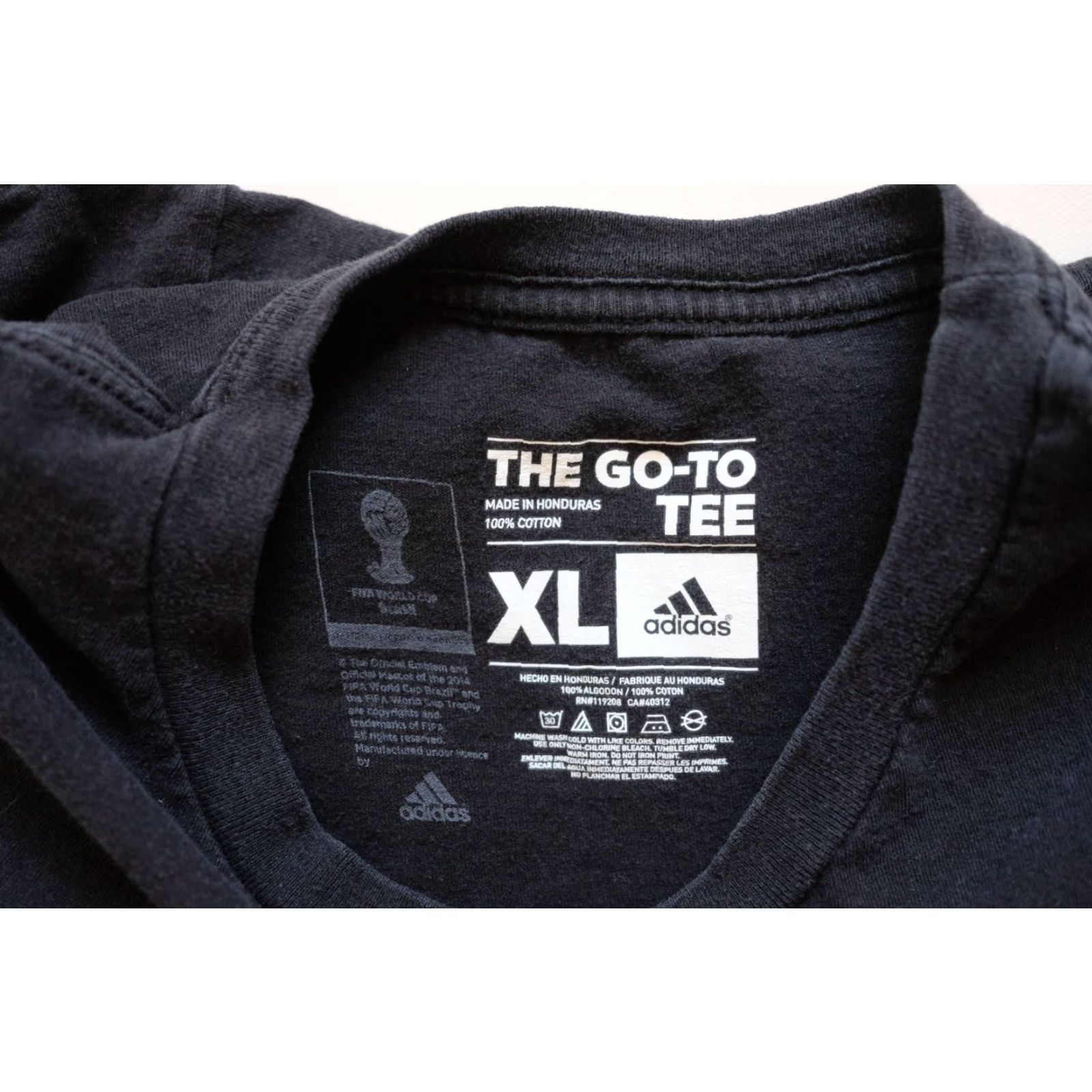 Adidas VINTAGE ADIDAS FIFA SOCCER VTG Y2K RETRO SPORT ACTIVE BLACK GRAPHIC T SHIRT 2013 SZ XL Size US XL / EU 56 / 4 - 5 Thumbnail
