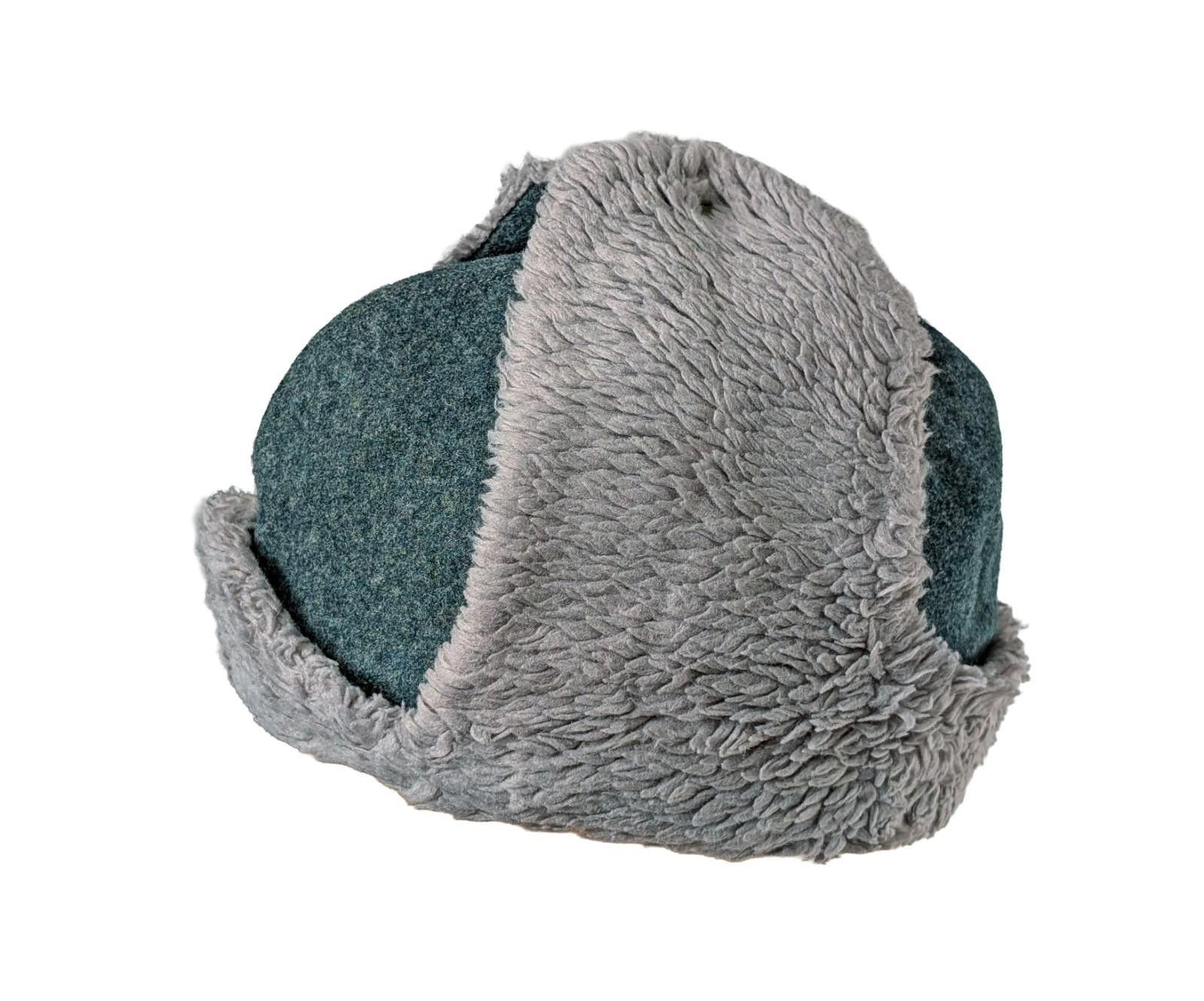 The Unbranded Brand 70s Swiss Army Winter Wool Trapper Field Cap - Large Size ONE SIZE - 2 Thumbnail