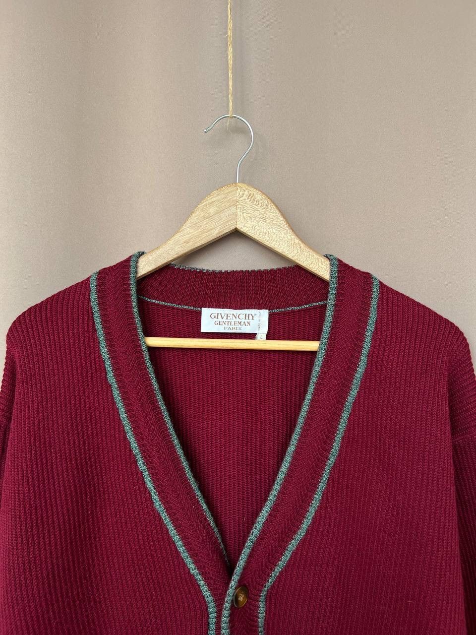Givenchy Givenchy Gentleman Paris Wool Knit Cardigan Mens Size L Size US L / EU 52-54 / 3 - 2 Thumbnail