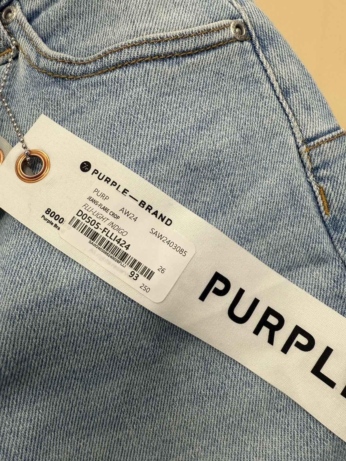 Other Purple Brand Light Indigo Jeans Size 26" / US 2 / IT 38 - 3 Thumbnail