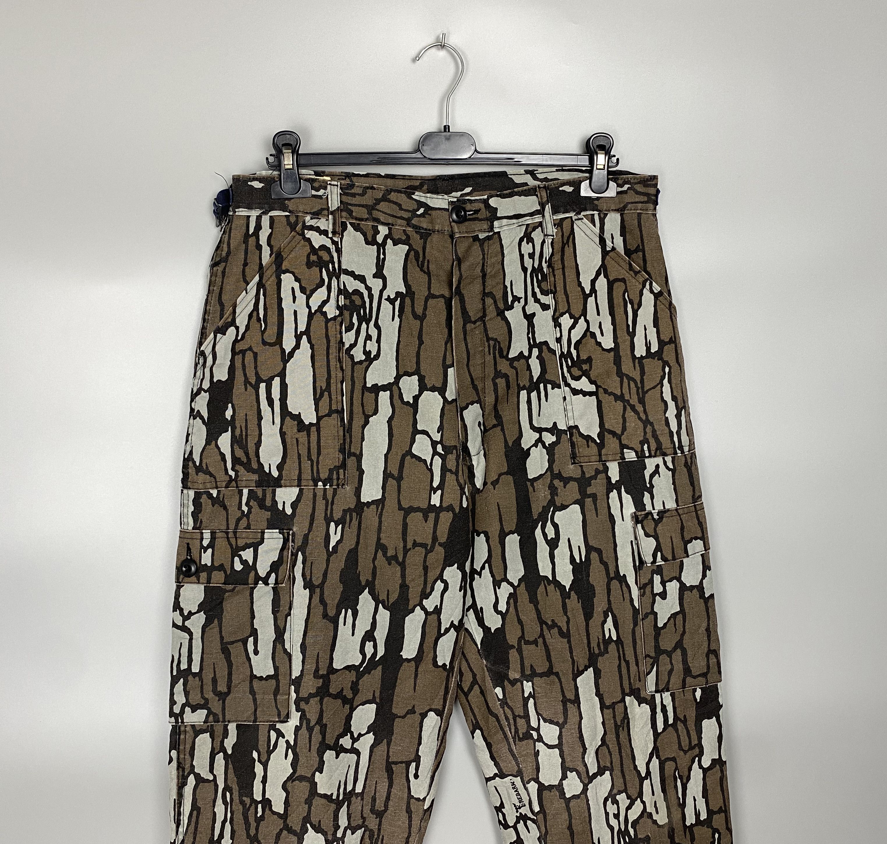 Japanese Brand Vintage 80s Gung Ho TreBark Camo Cargo Pants Talon Zip Size US 34 / EU 50 - 2 Thumbnail